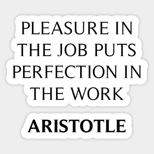 Aristotle's Quote Sticker